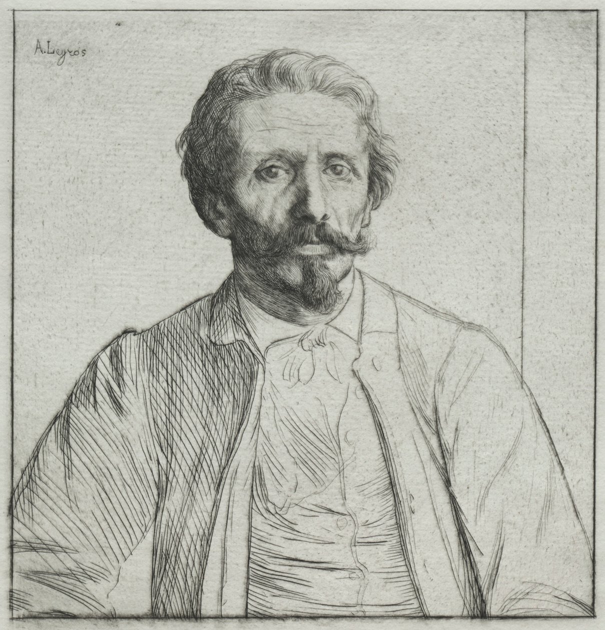 Auguste Delâtre, ca. 1877 door Alphonse Legros