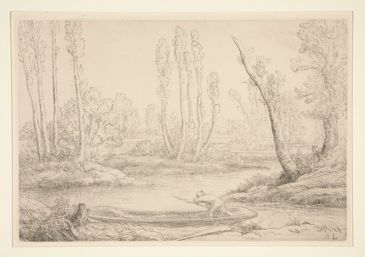 Bords de la Somme bij d door Alphonse Legros