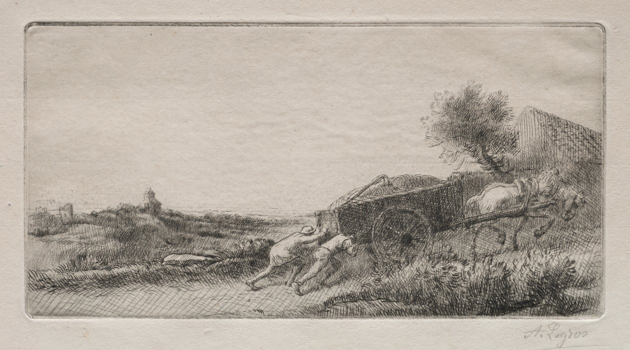 Het hooi naar huis brengen door Alphonse Legros