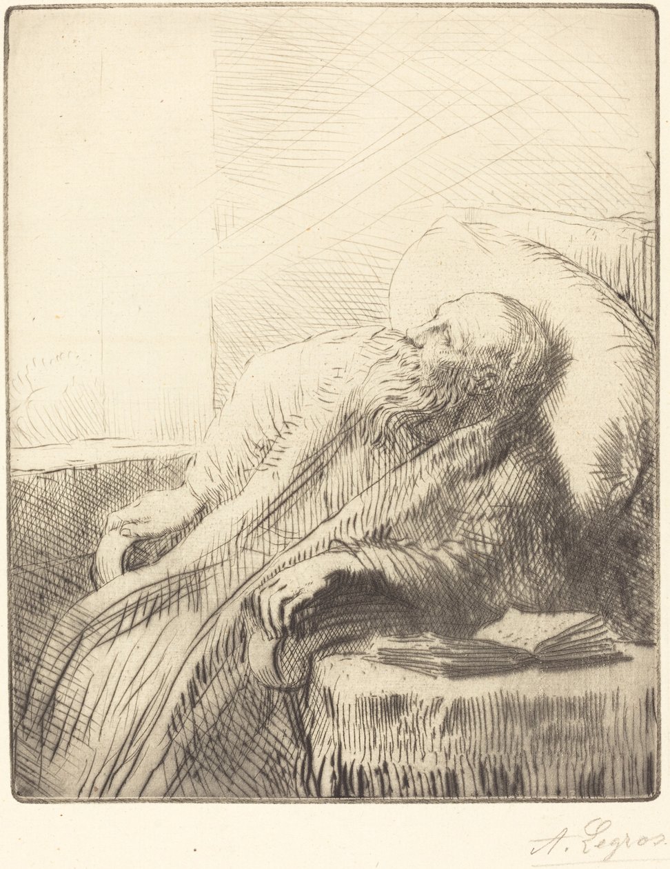 Herstellende (Le convalescent) door Alphonse Legros