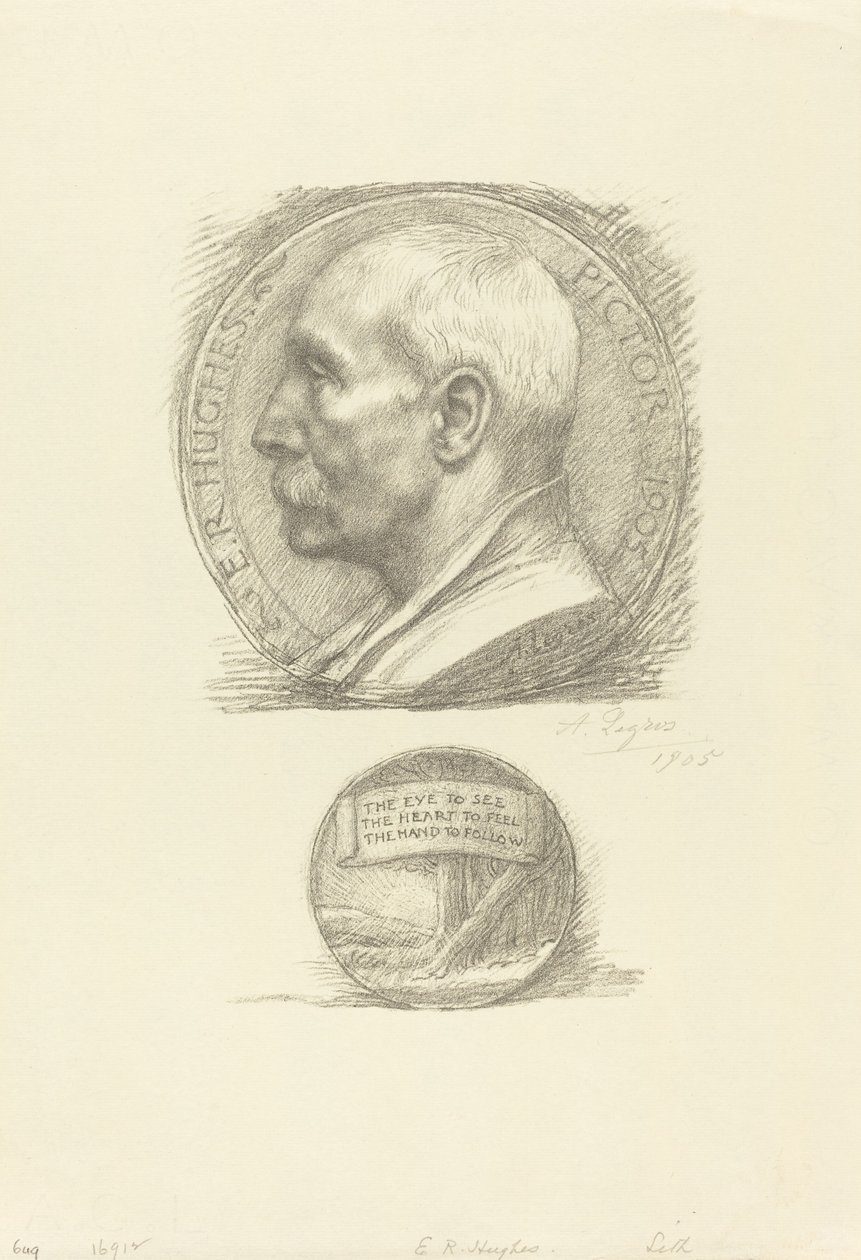 E.R. Hughes door Alphonse Legros