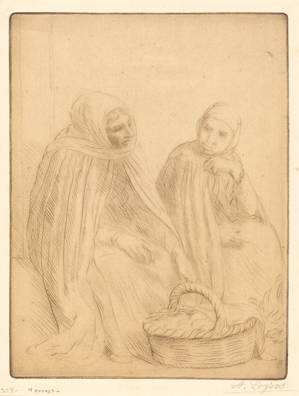 Eierverkopers, 1e plaat door Alphonse Legros