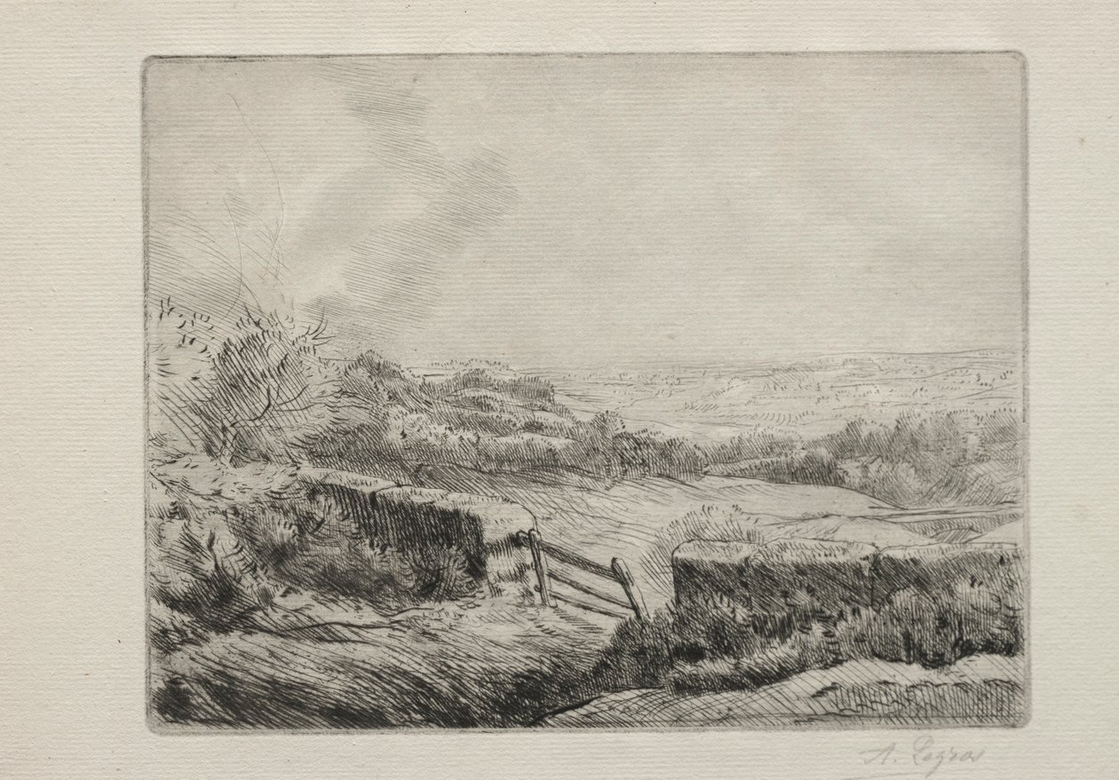 Ingang naar het veld door Alphonse Legros