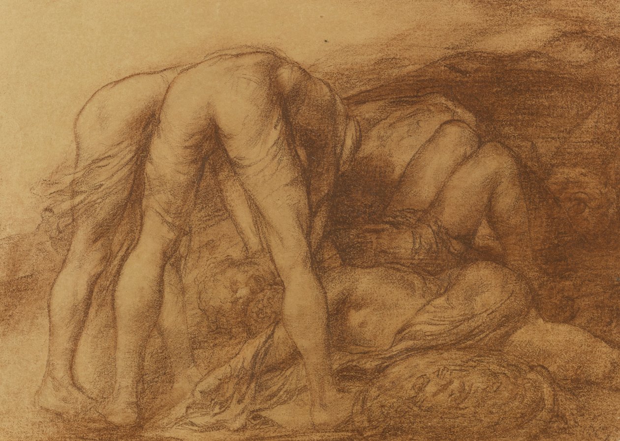 Figuren die dode soldaten verwijderen door Alphonse Legros