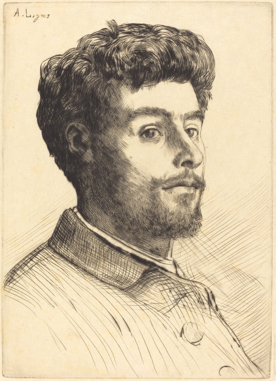 Frederic Regamey door Alphonse Legros