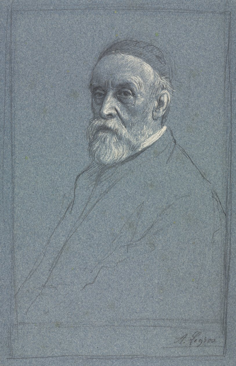 George Frederick Watts, R.A., c. 1877-1878 door Alphonse Legros