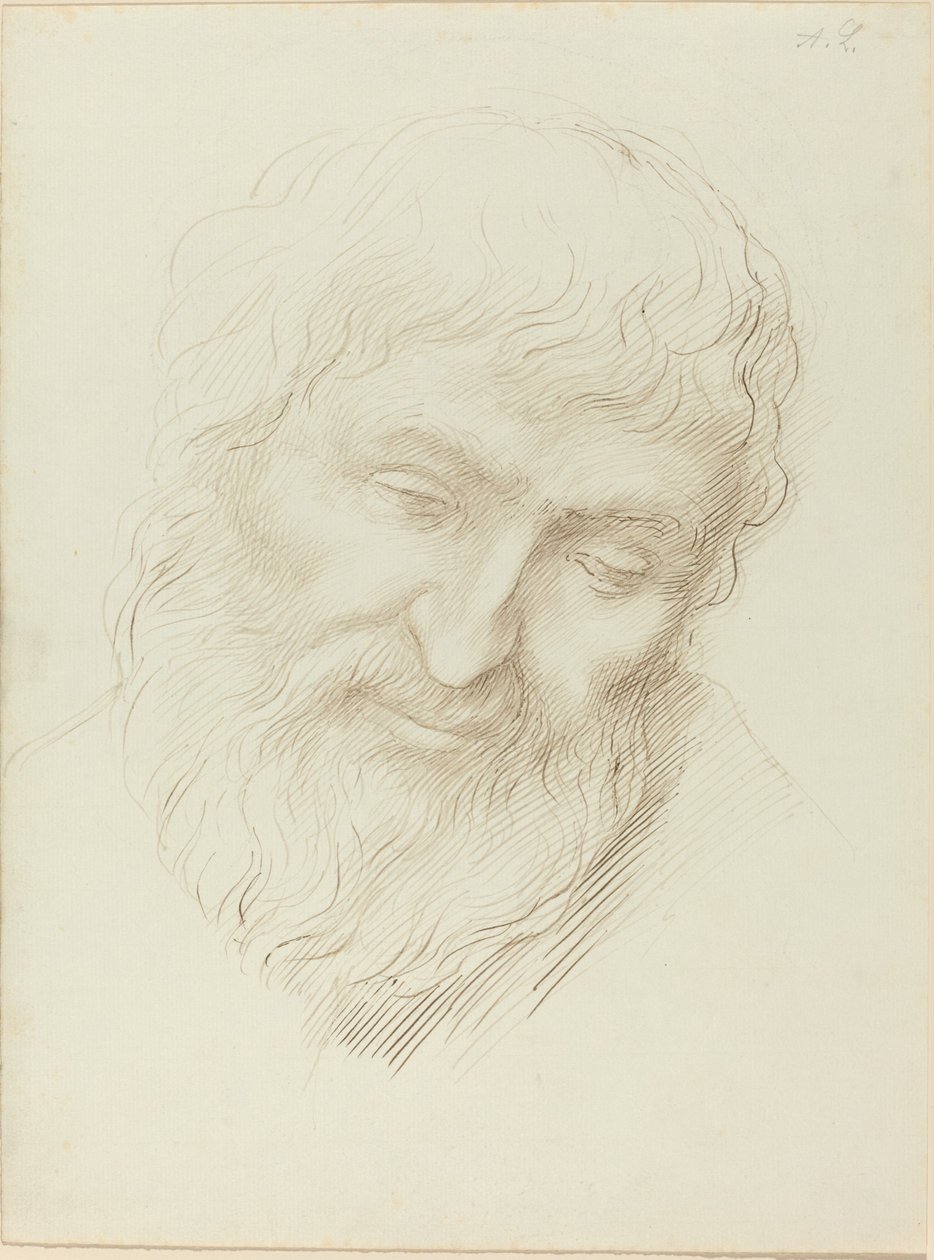 Hoofd van een man door Alphonse Legros