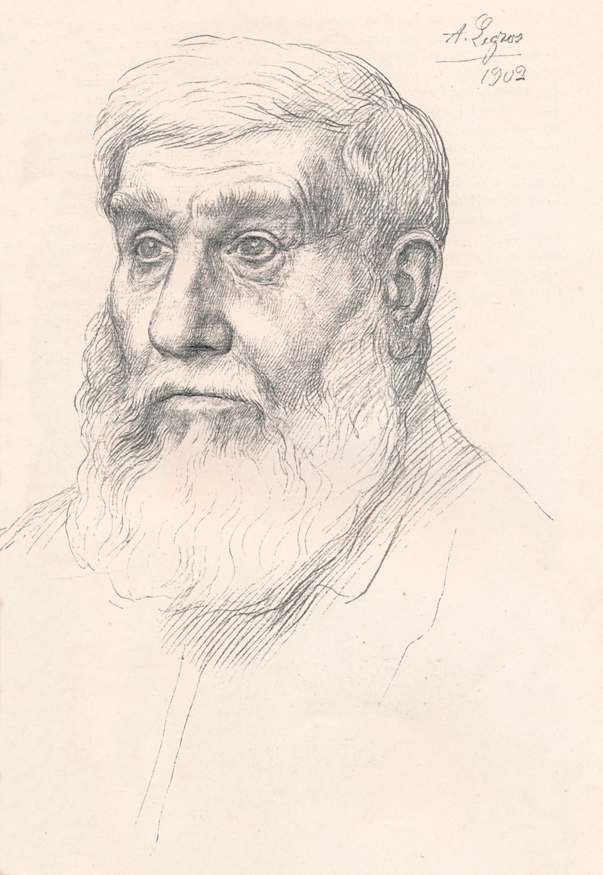 Hoofd van een Boer, 1902 door Alphonse Legros