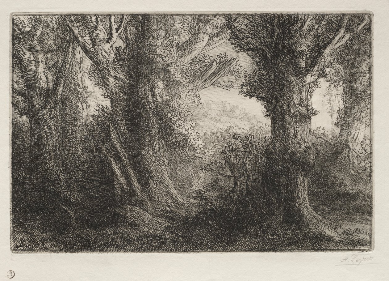 In het Bos bij Conteville door Alphonse Legros
