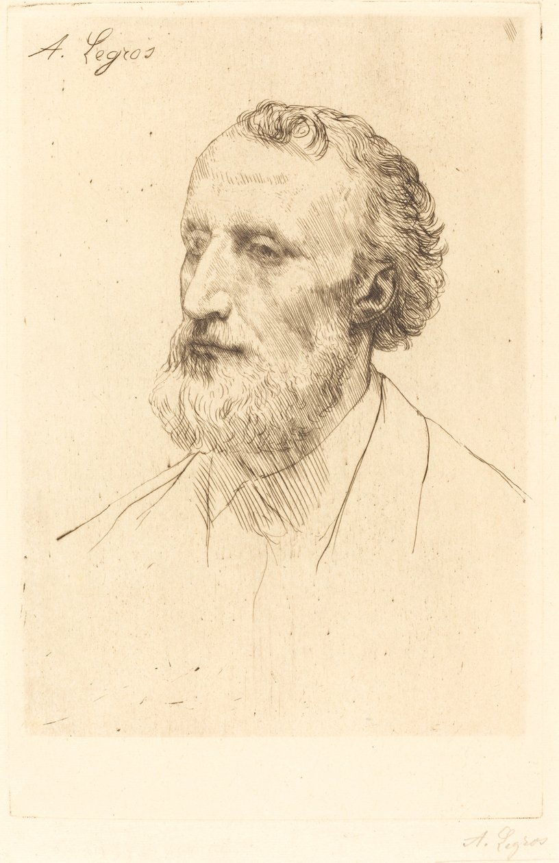 Jules Dalou, 1e plaat door Alphonse Legros