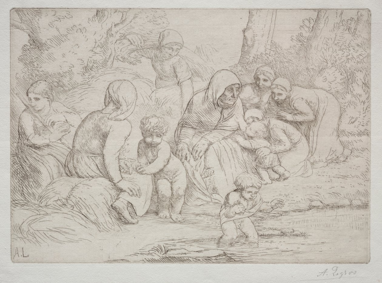 De zomer door Alphonse Legros