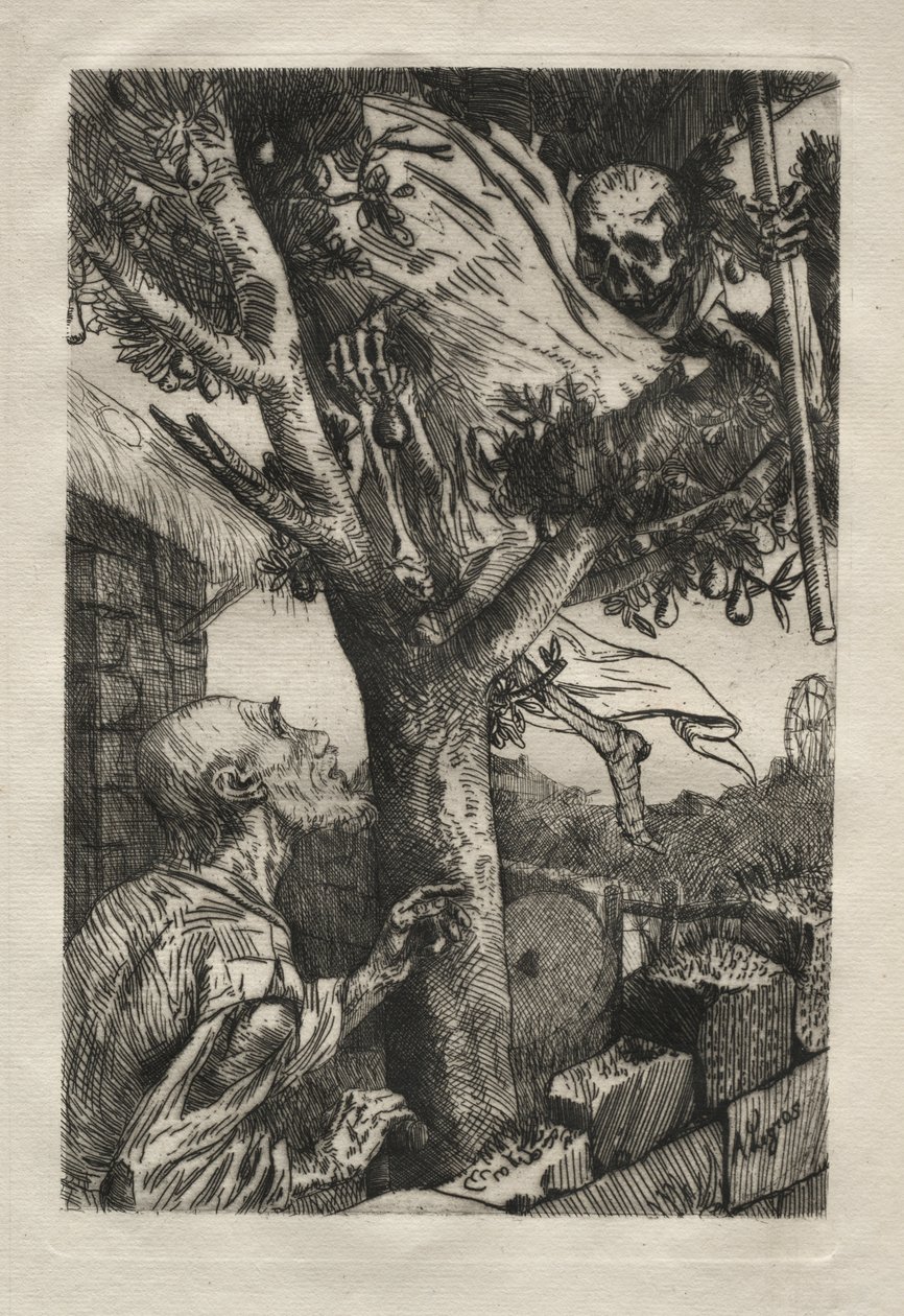 De dood in de perenboom door Alphonse Legros