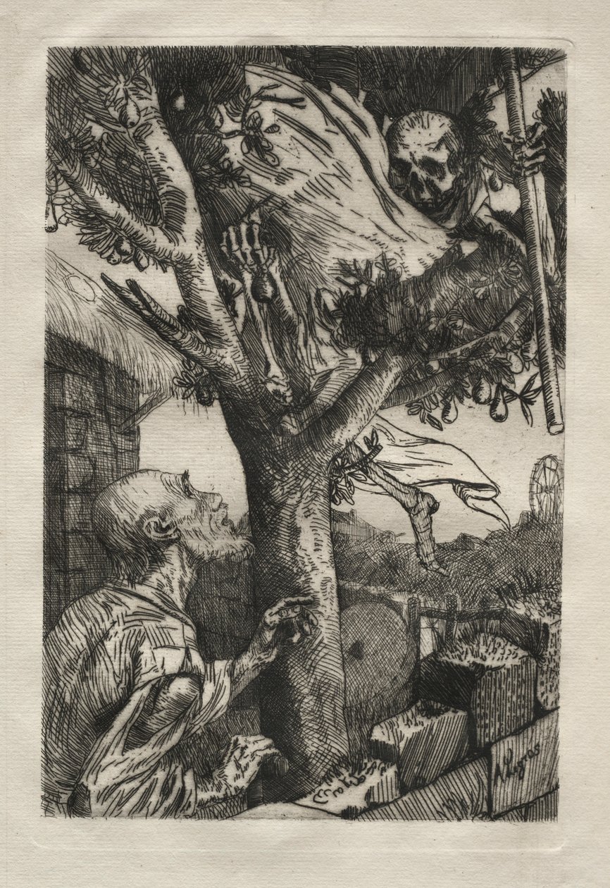 De dood in de perenboom door Alphonse Legros