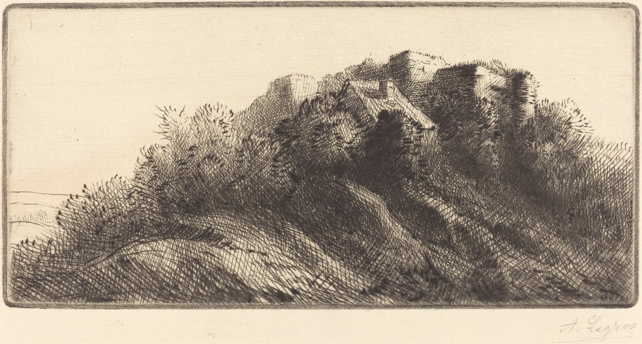 Landschap door Alphonse Legros