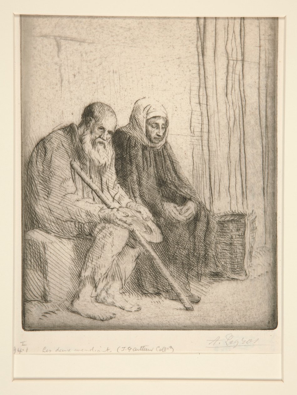 Les Deux Mendiants (Twee Bedelaars) door Alphonse Legros