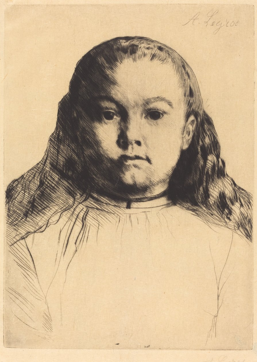 Kleine Marie (La petite Marie) door Alphonse Legros