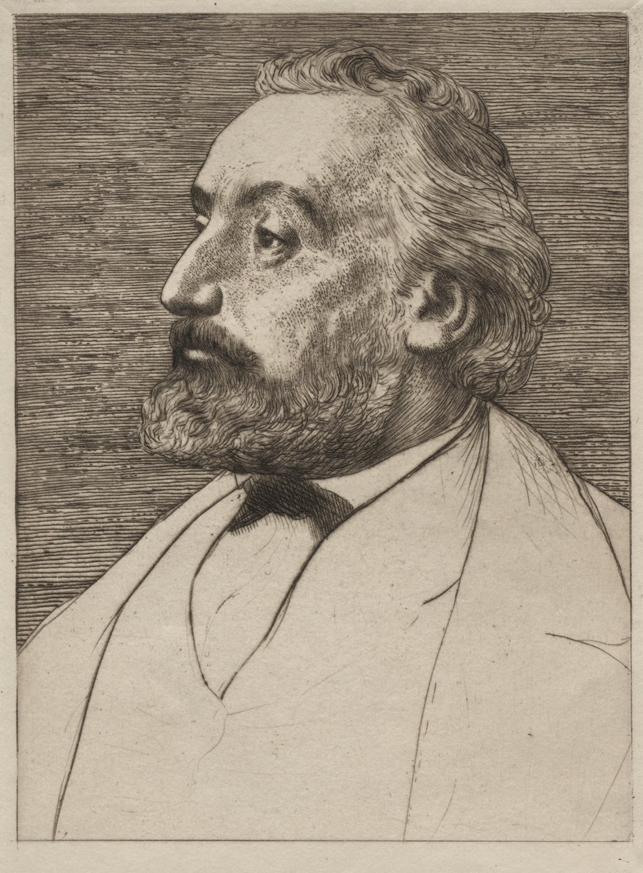 Léon Gambetta door Alphonse Legros