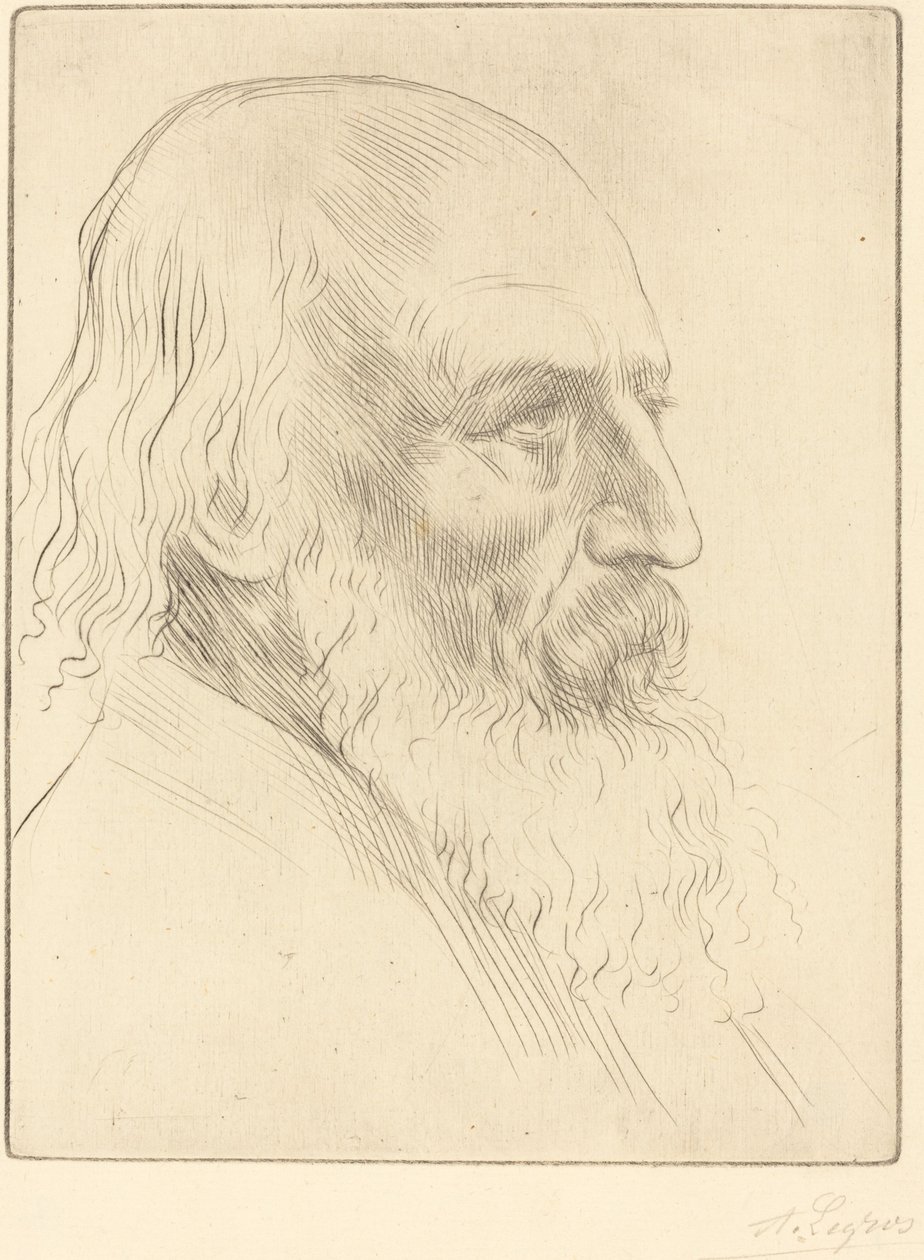 Lord A. Tennyson, derde plaat door Alphonse Legros
