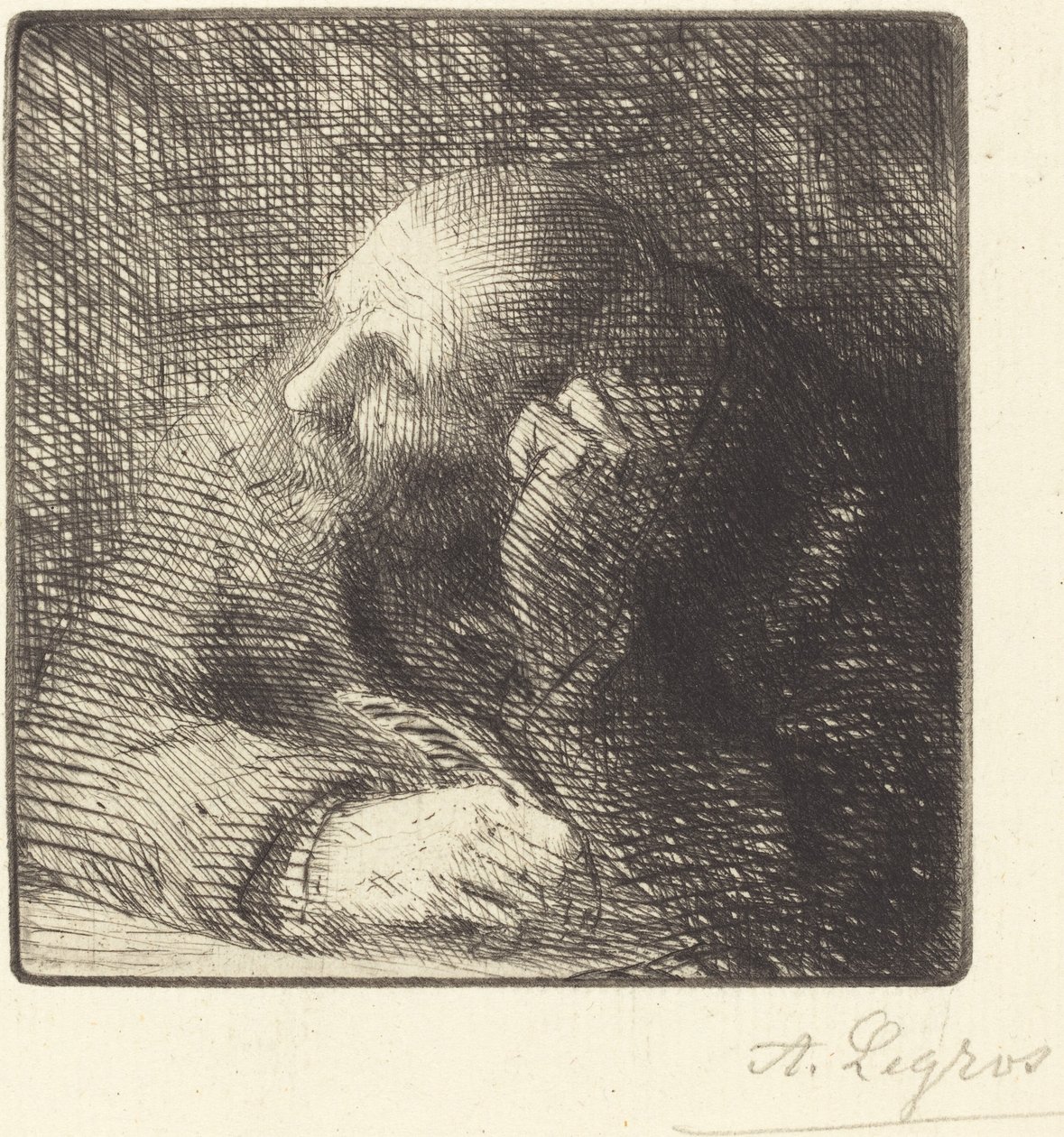 Meditatie door Alphonse Legros