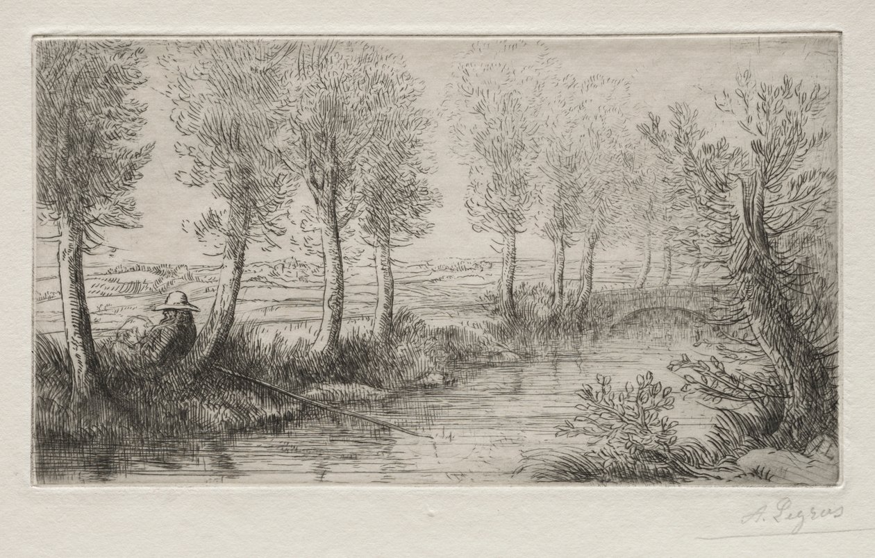 Bij de molen door Alphonse Legros