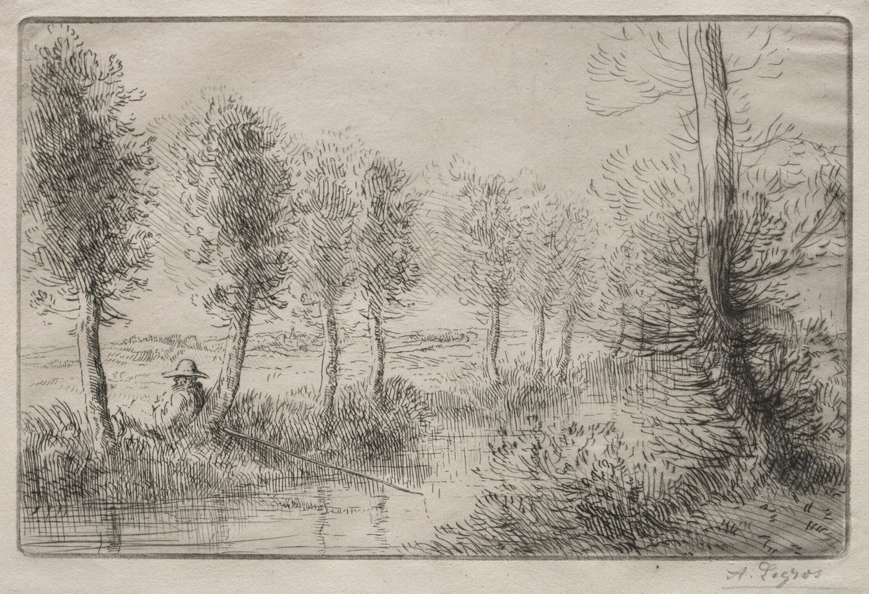 Bij de molen door Alphonse Legros