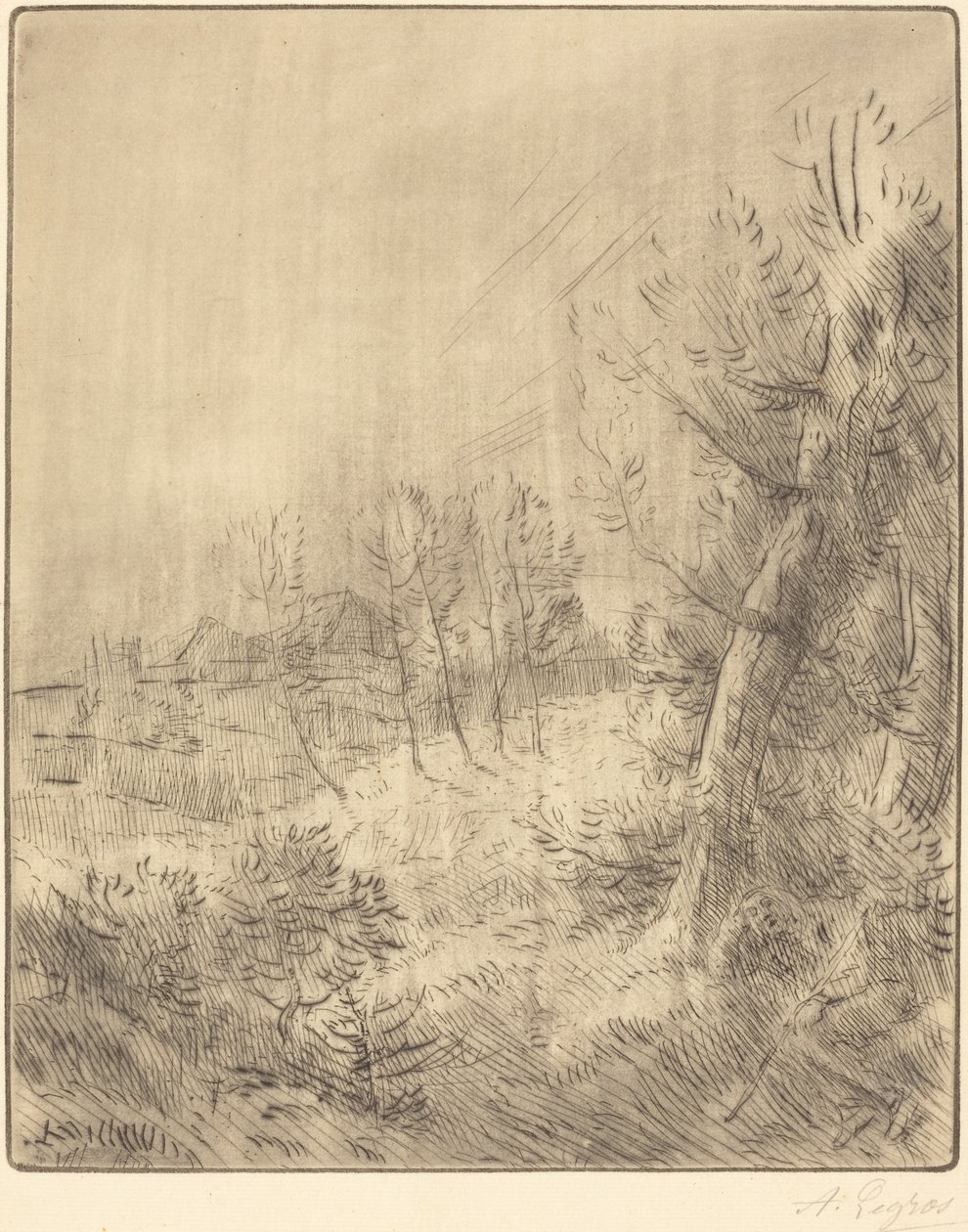 Oud dorp (Ville vieille) door Alphonse Legros