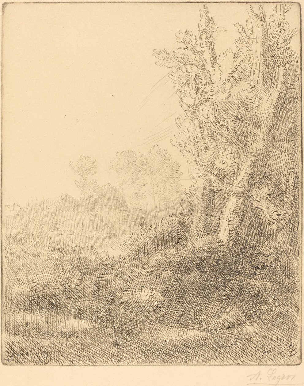 Oud Dorp (Ville vieille) door Alphonse Legros