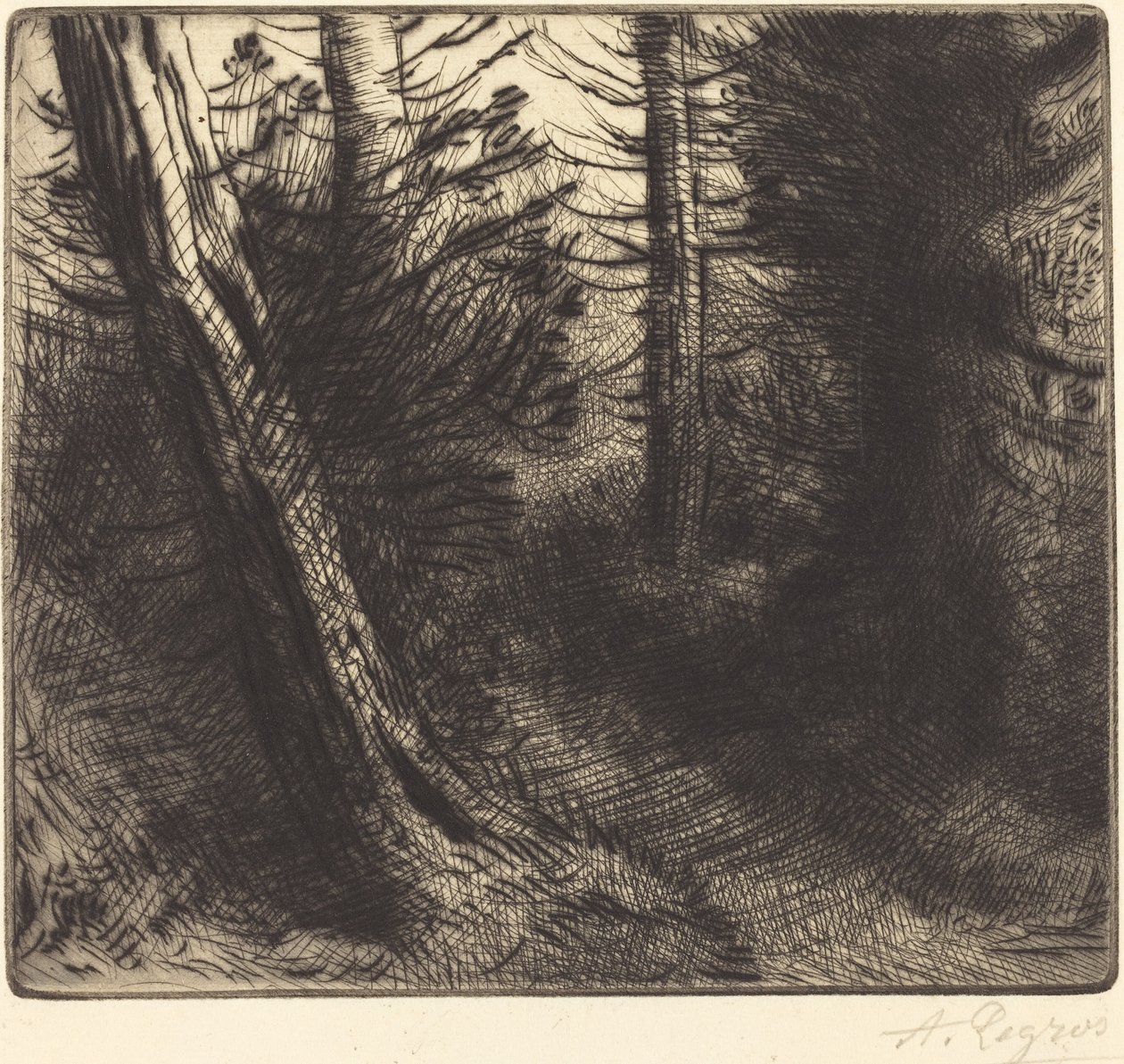 Pad door het Bos door Alphonse Legros