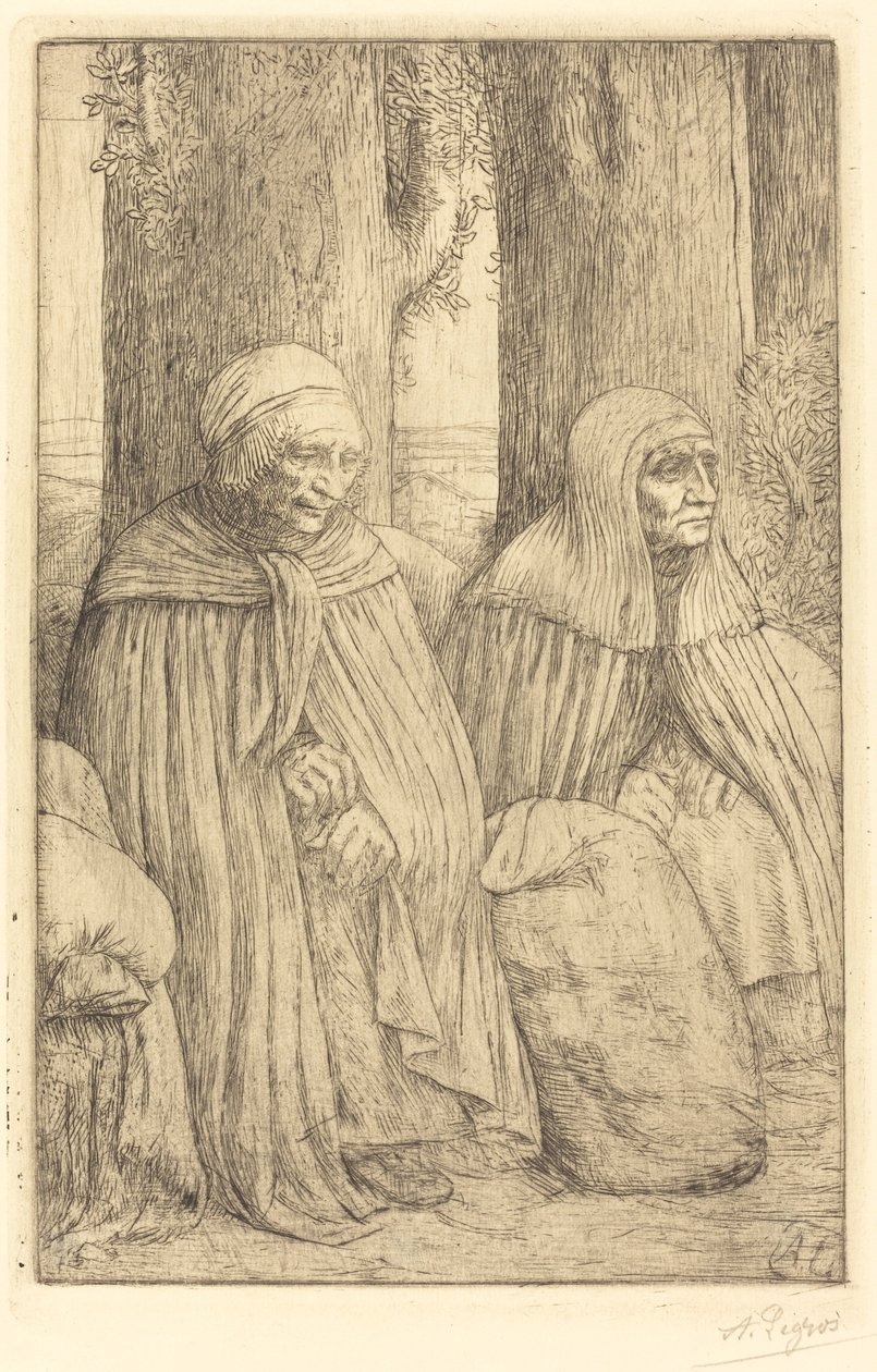 Boeren door Alphonse Legros