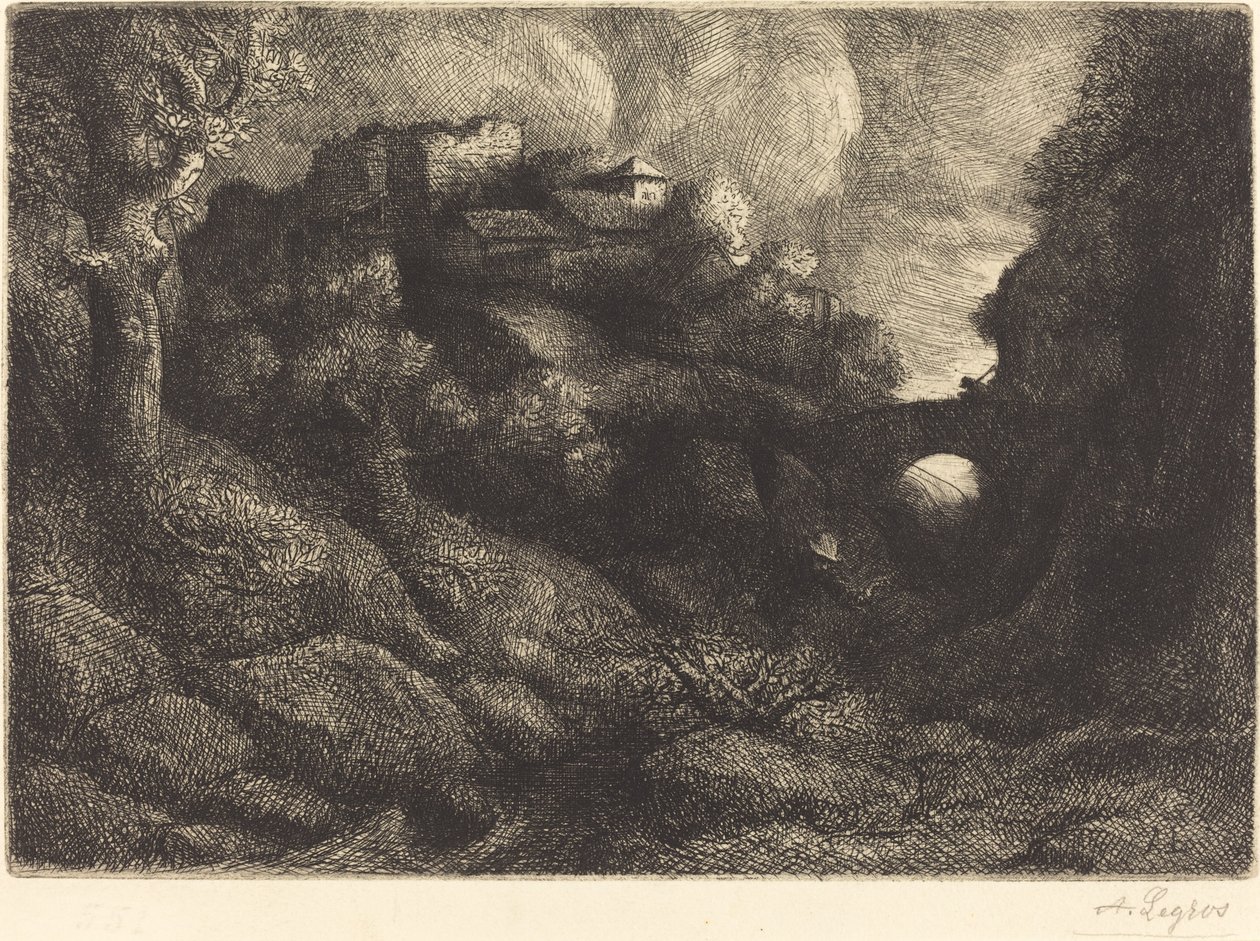Herinnering aan Italië door Alphonse Legros