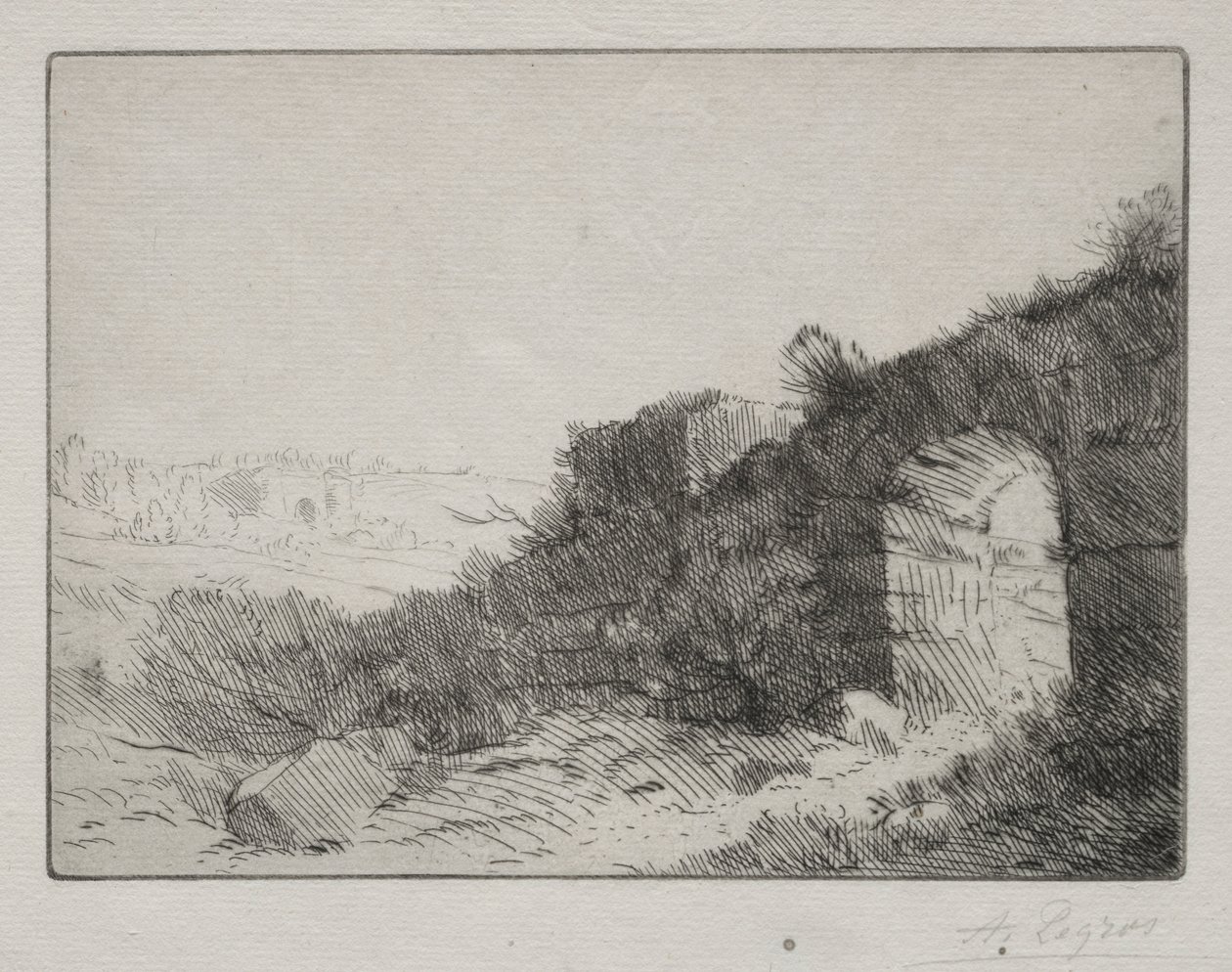 Romeinse ruïnes door Alphonse Legros