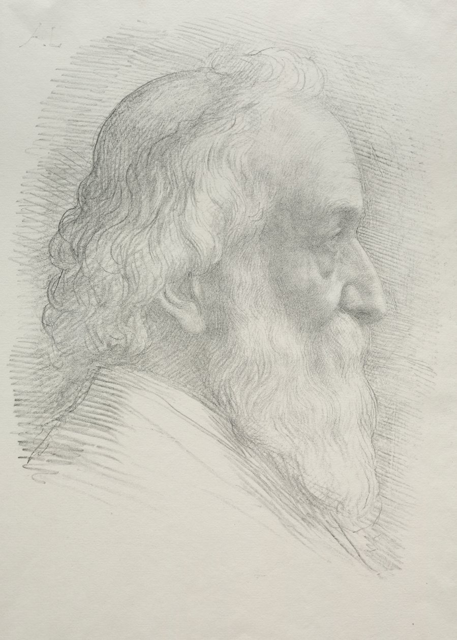 Zelfportret (10e plaat) door Alphonse Legros