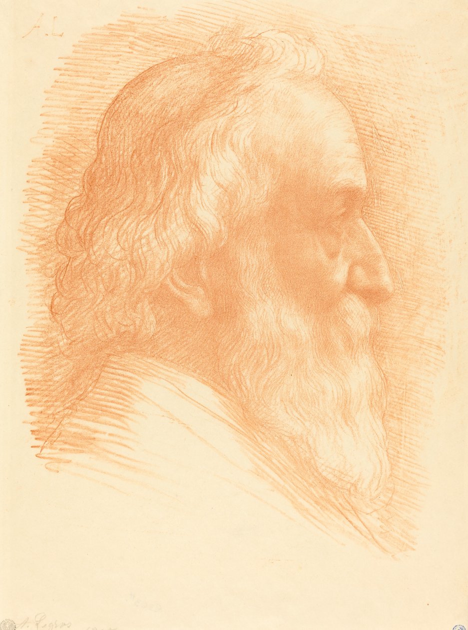 Zelfportret, 10e plaat door Alphonse Legros