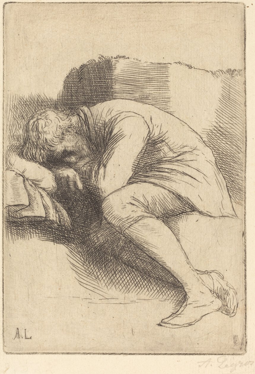 Slaper door Alphonse Legros