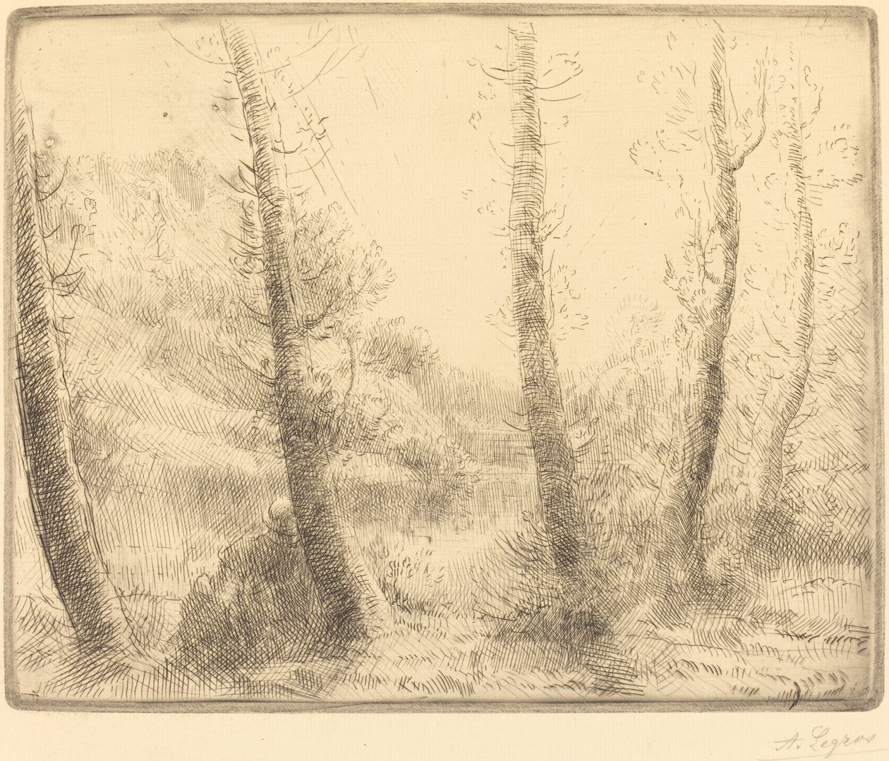 Klein Meer Le petit lac door Alphonse Legros