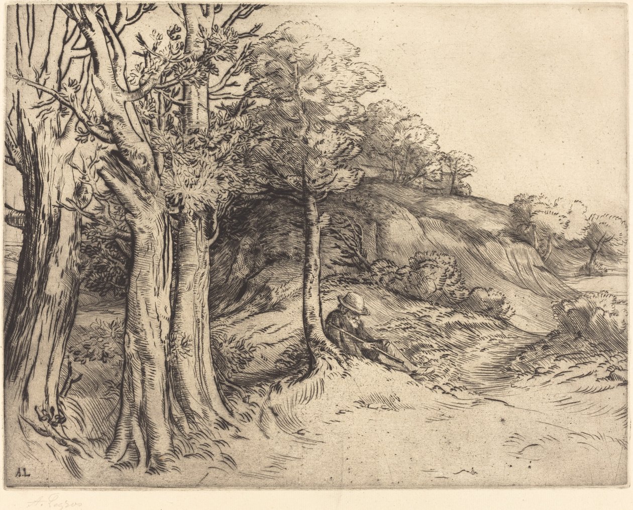 Eenzaamheid door Alphonse Legros