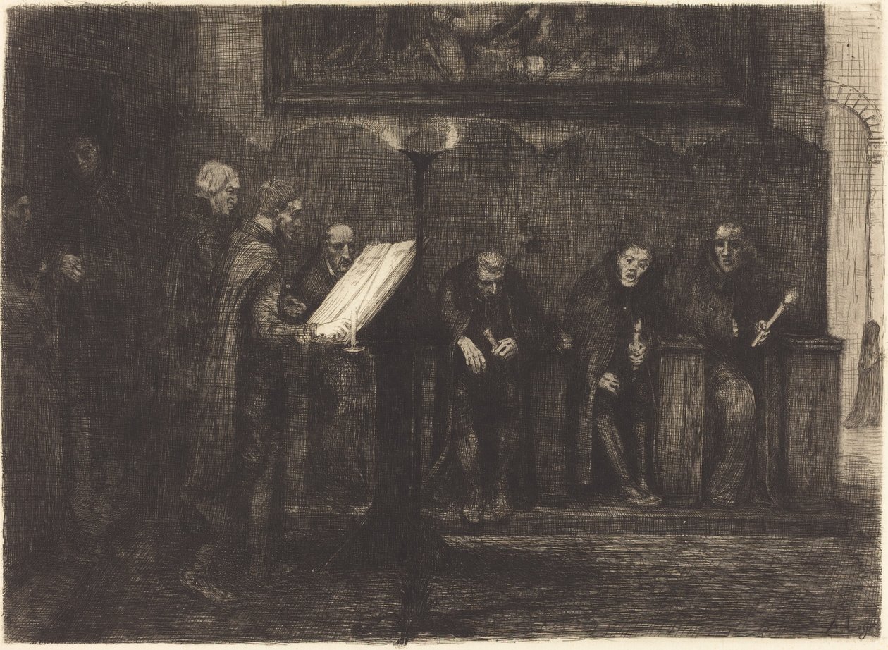 Spaanse Zangers door Alphonse Legros