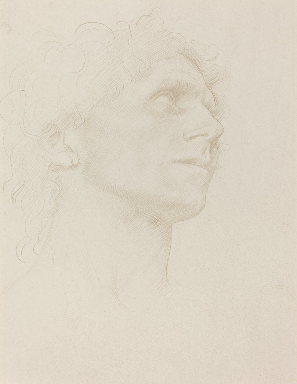 Studie van Vrouwenhoofd, Naar Rechts Gedraaid door Alphonse Legros