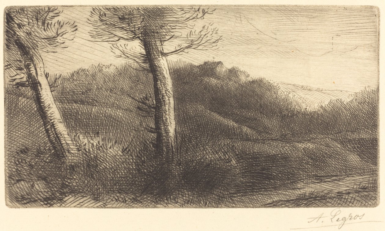 Zonsondergang (Coucher du soleil) door Alphonse Legros