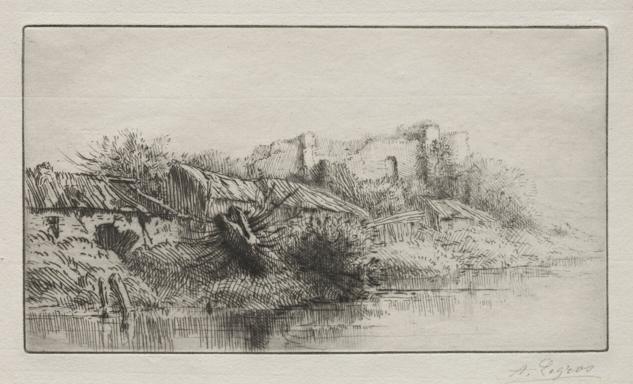 Het verlaten dorp door Alphonse Legros