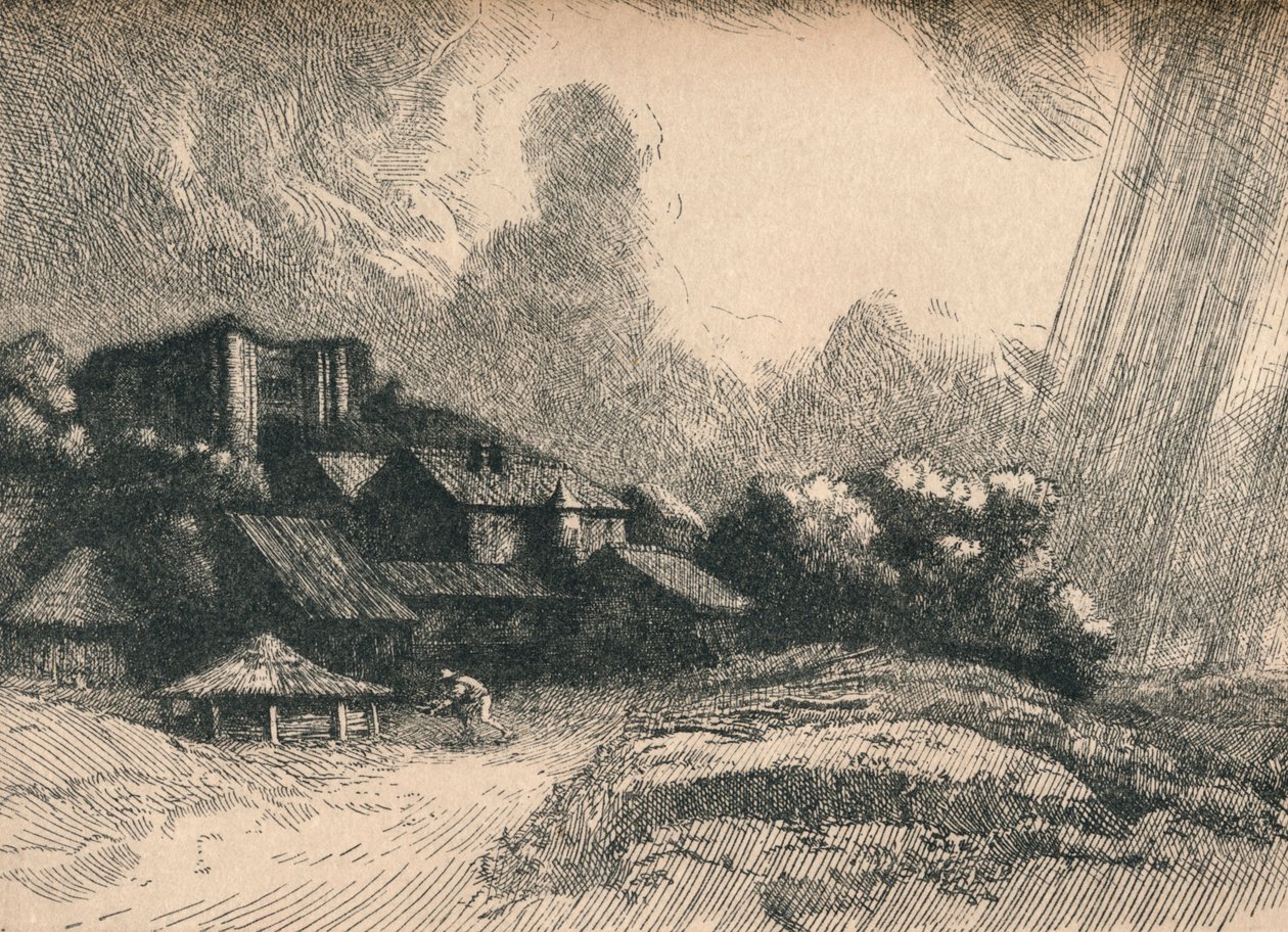 De Abdijboerderij, ca. 1893 door Alphonse Legros