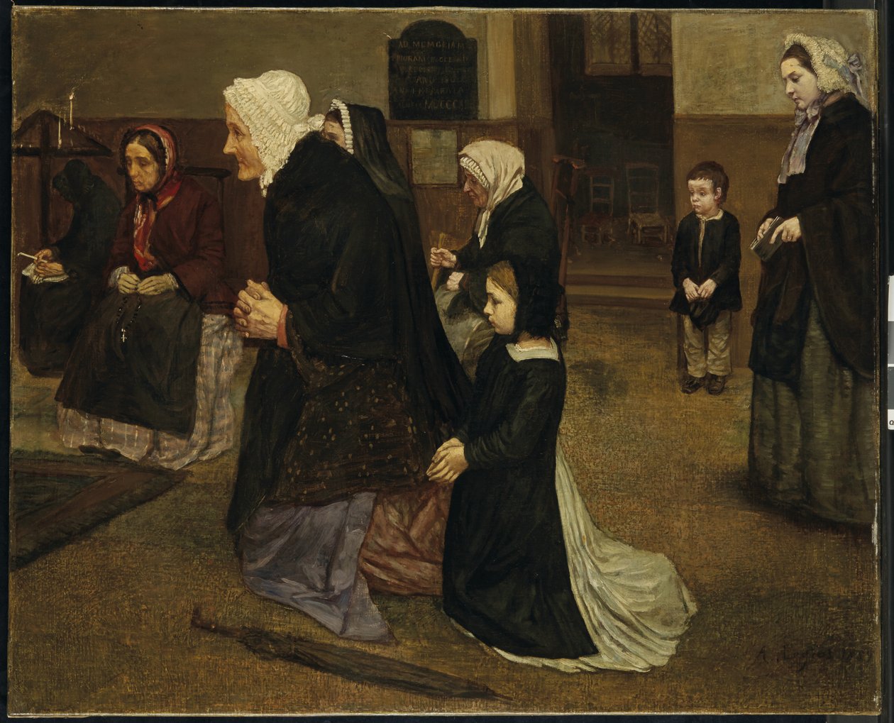 De Angelus, 1859 door Alphonse Legros