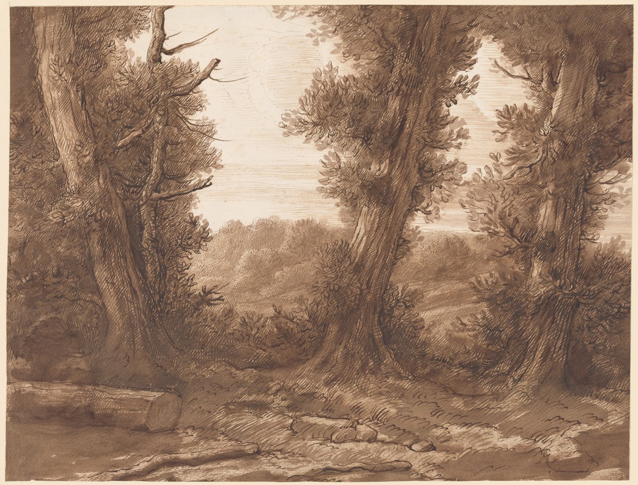 De grote bomen door Alphonse Legros