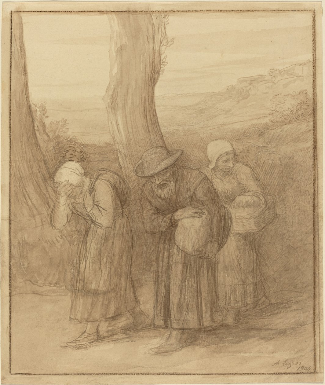 Het Vertrek, 1905 door Alphonse Legros