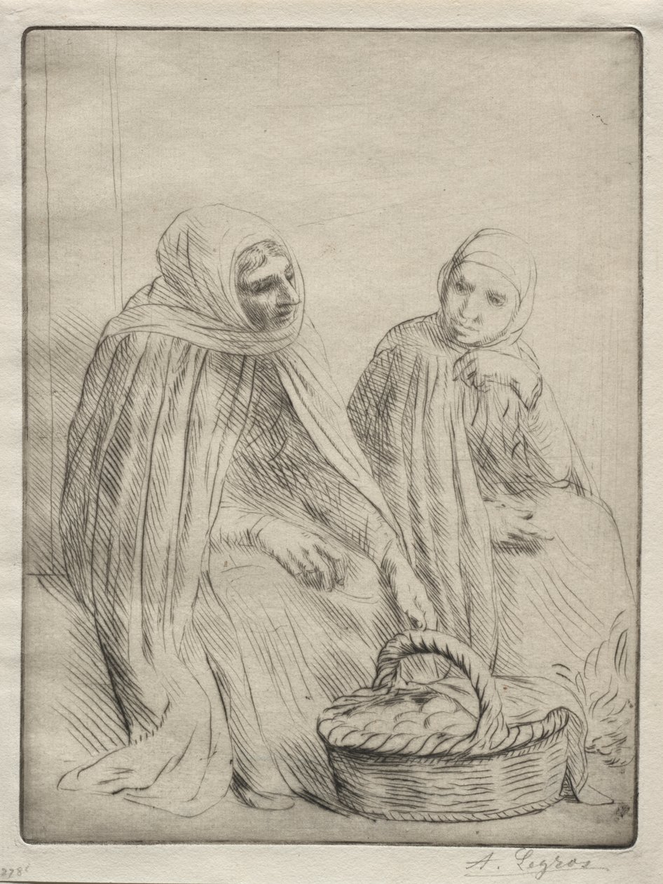 De eierhandelaren (1e plaat) door Alphonse Legros