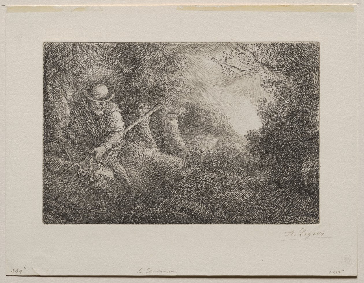 De tuinman door Alphonse Legros