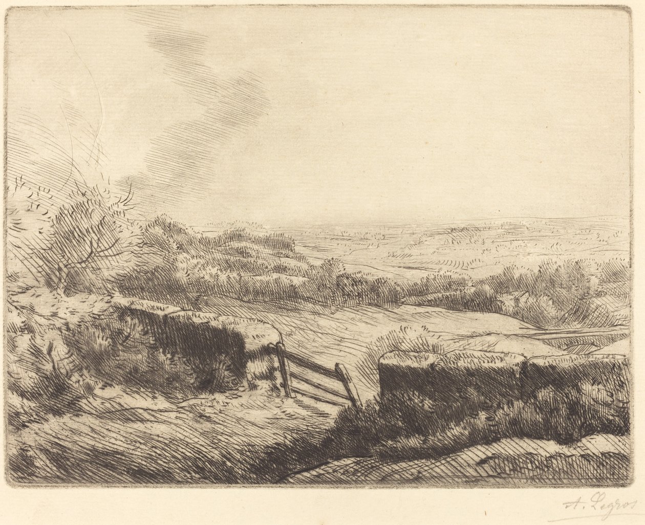 De poort door Alphonse Legros