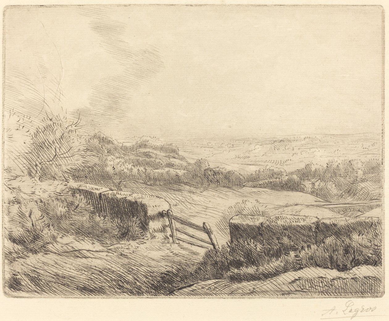 De poort door Alphonse Legros