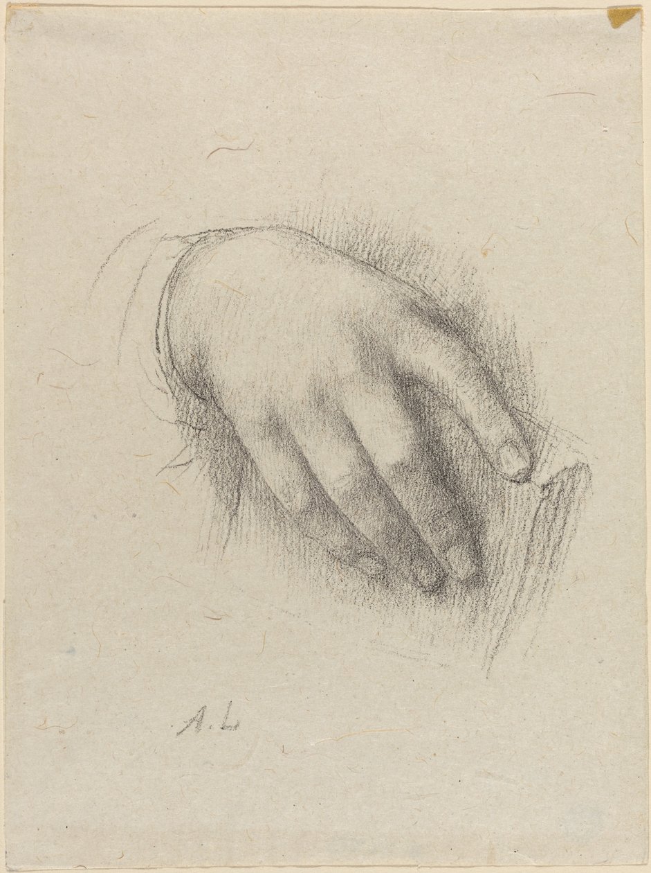 De Hand van de Dochter van de Kunstenaar door Alphonse Legros