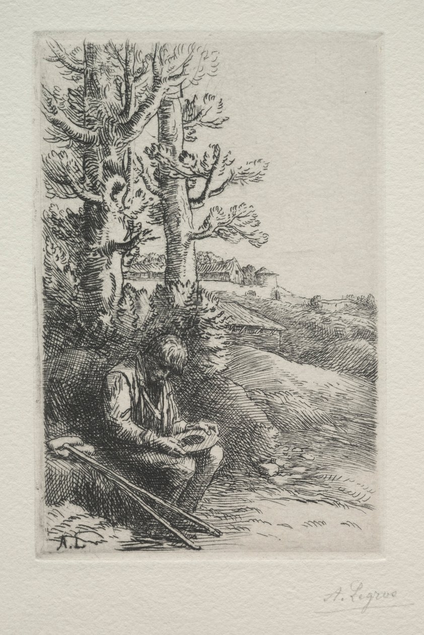 De Kleine Bedelaar door Alphonse Legros